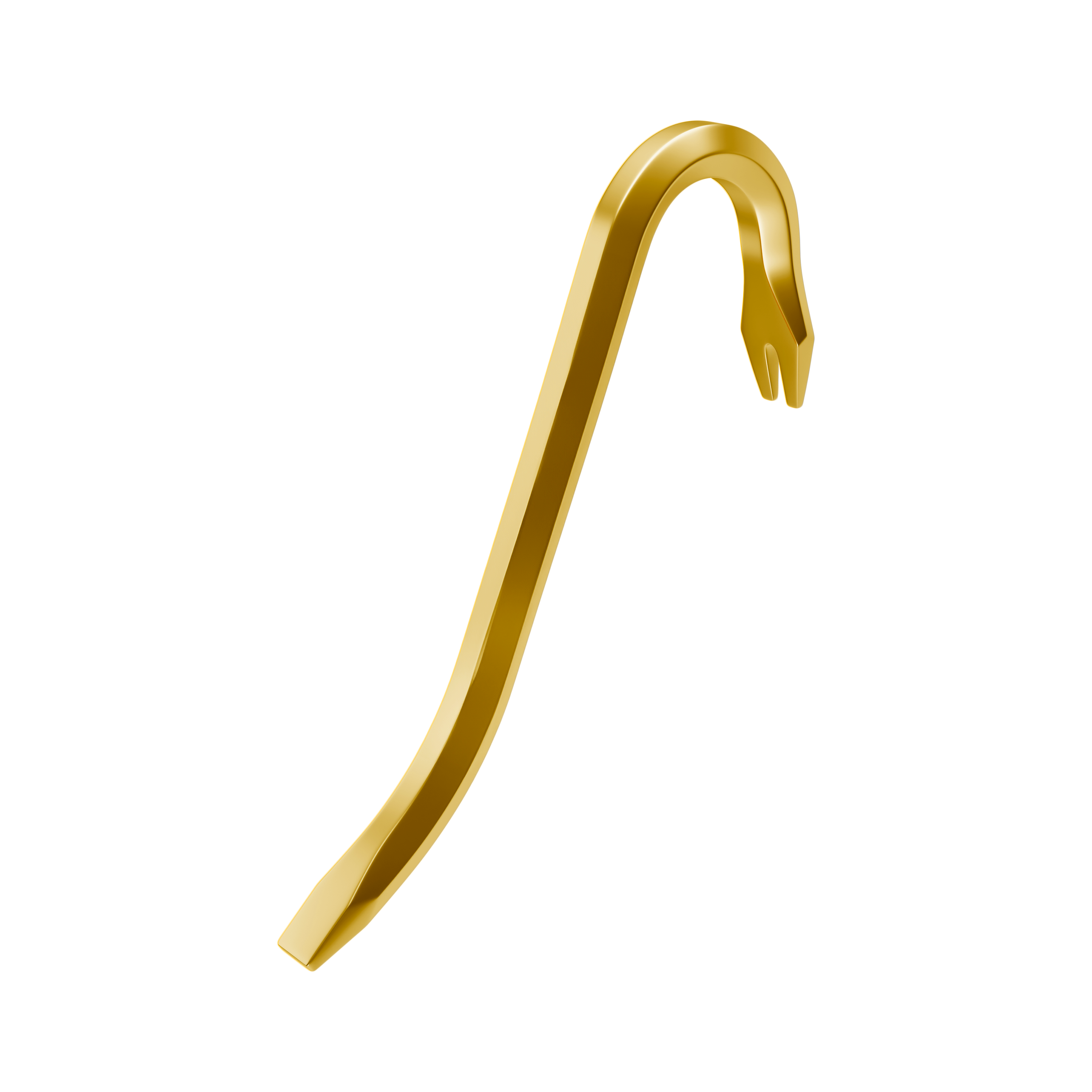 Gold crowbar icon